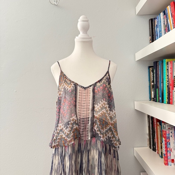 Meadow Rue Anthropologie Josie Tiered Dress sz 4 - Picture 5 of 15
